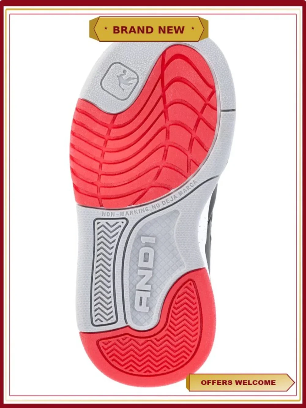 Toddler Boys Athletic Sneakers with Elastic Laces Hook-and-Loop Strap
